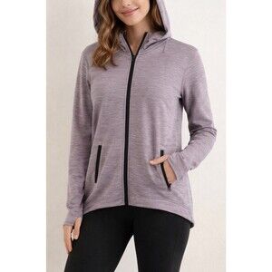 Duluth Trading Co Women’s Full Zip Hoodie Size XL Purple Fleece Jacket